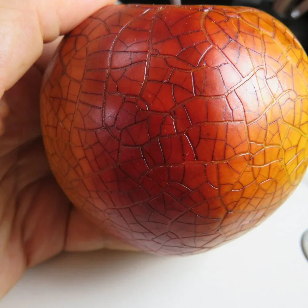 Vintage Faux Fruit w unique crackle finish & other faux fruits Warm Colors